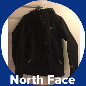 North Face hooded rain coat/shell